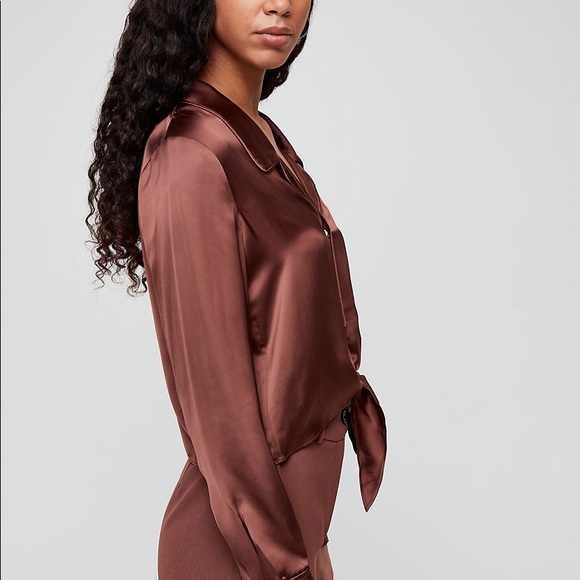 Wilfred Tie Front Blouse - Picture 8 of 12